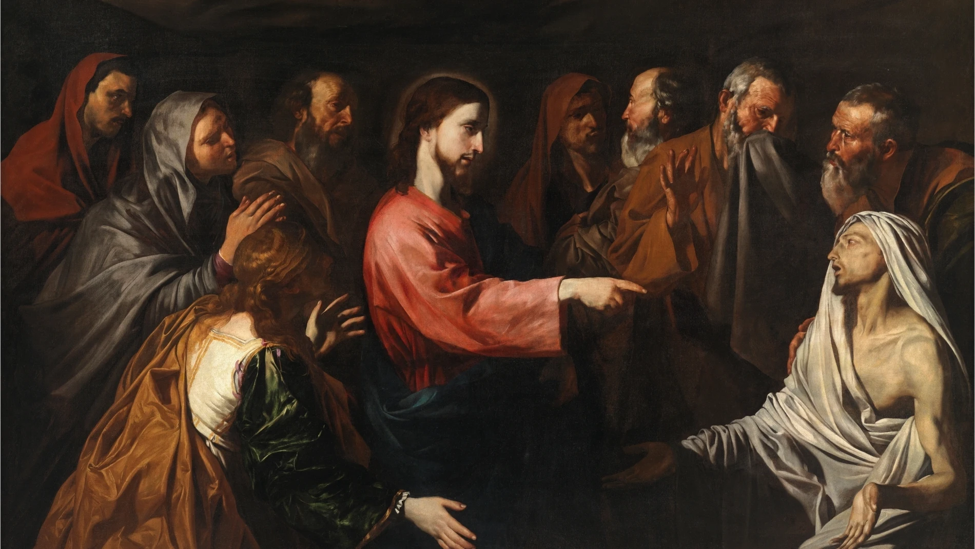 Resurrección de Lázaro, obra de José de Ribera en el Museo del Prado de Madrid