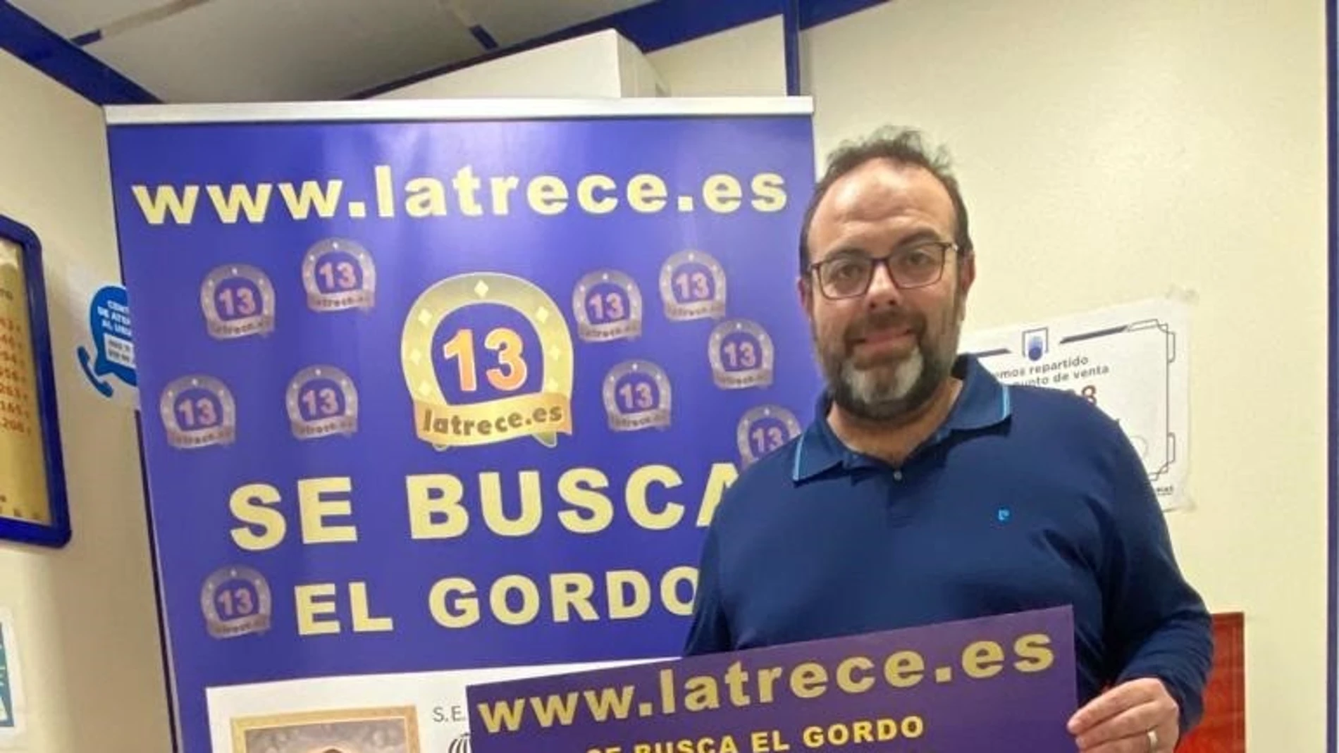 Jesús Ibáñez, responsable de la administración de lotería 'La trece' de Almería. LA TRECE