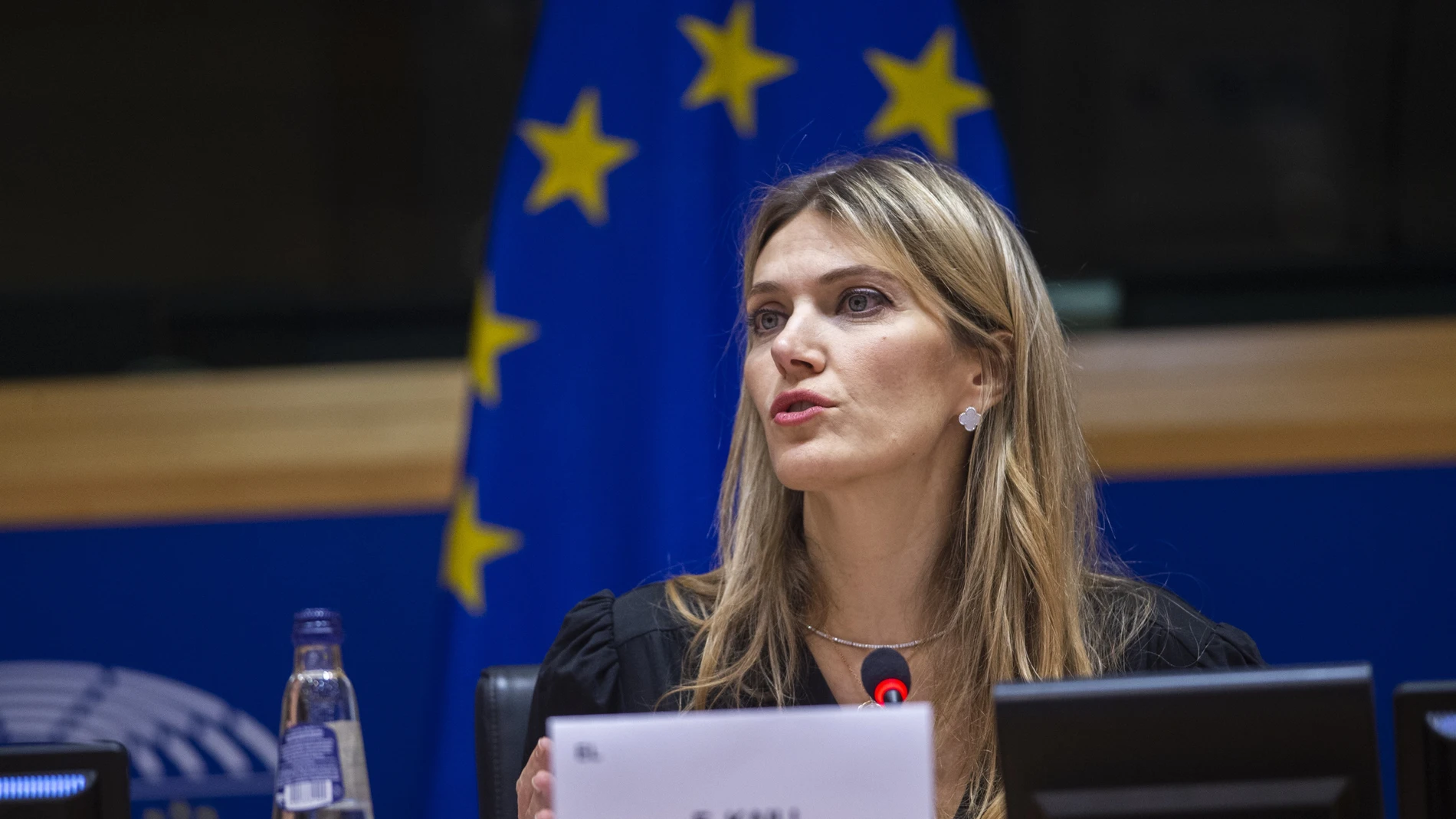 La vicepresidenta del Parlamento Europeo Eva Kaili