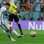 Messi no perdonó el penalti del Argentina - Croacia