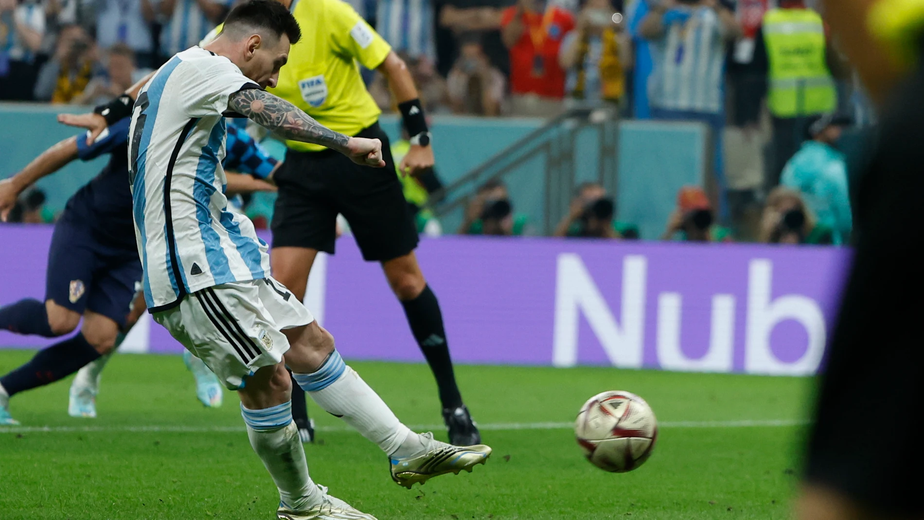 La liberación de Messi desde el punto de penalti