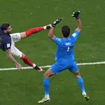 Theo marca el primer gol del Francia - Marruecos, la semifinal del Mundial de Qatar 2022