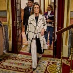 La portavoz del PP, Cuca Gamarra, ayer en el Congreso de los Diputados