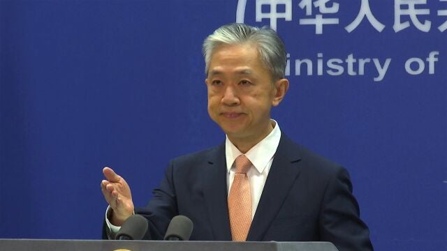El portavoz del ministro de Exteriores chino Wang Wenbin