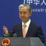 El portavoz del ministro de Exteriores chino Wang Wenbin