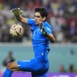 Yassine Bounou con Marruecos en el Mundial de Qatar. (AP Photo/Hassan Ammar)
