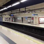 Imagen de archivo de un andén de Metro de Madrid en Avenida de América.METRO DE MADRID19/12/2019
