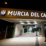 Entrada de la estación de Murcia del Carmen