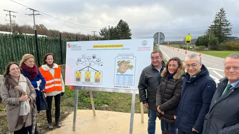 María González Corral presenta el proyecto piloto en Ibeas de Juarros (Burgos)