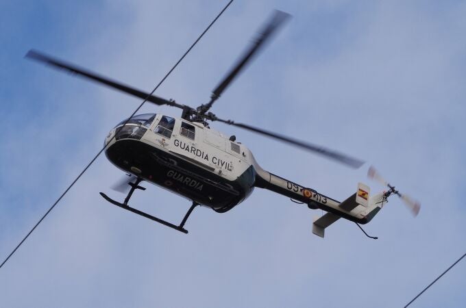 Helicóptero de la Guardia Civil que participará en el operativo