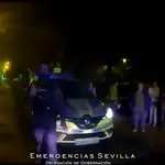 Imagen de la actuación policial. EMERGENCIAS SEVILLA