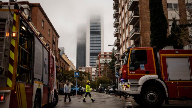 Simulacro de incendio en el intercambiador de Plaza de Castilla