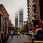 Simulacro de incendio en el intercambiador de Plaza de Castilla