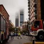 Simulacro de incendio en el intercambiador de Plaza de Castilla