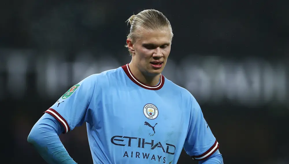 El futbolista noruego del Manchester City Erling Haaland