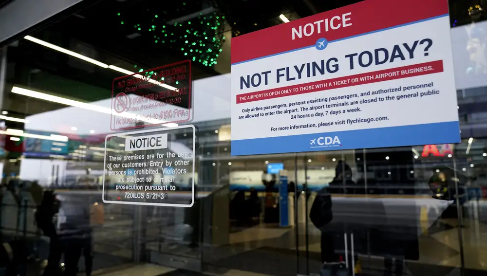 Vuelos cancelados en el Aeropuerto Internacional O'Hare de Chicago