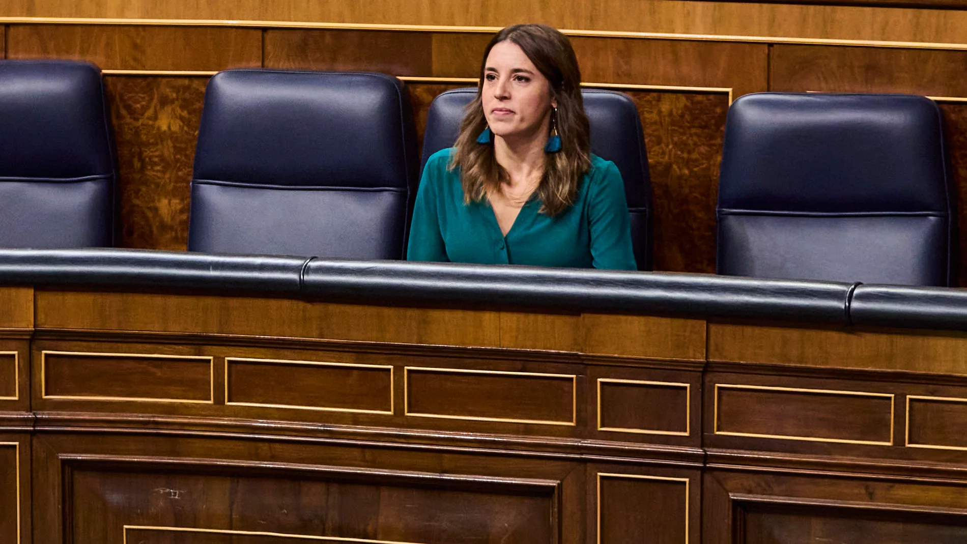 La ministra de Igualdad, Irene Montero, en el Congreso de los Diputados