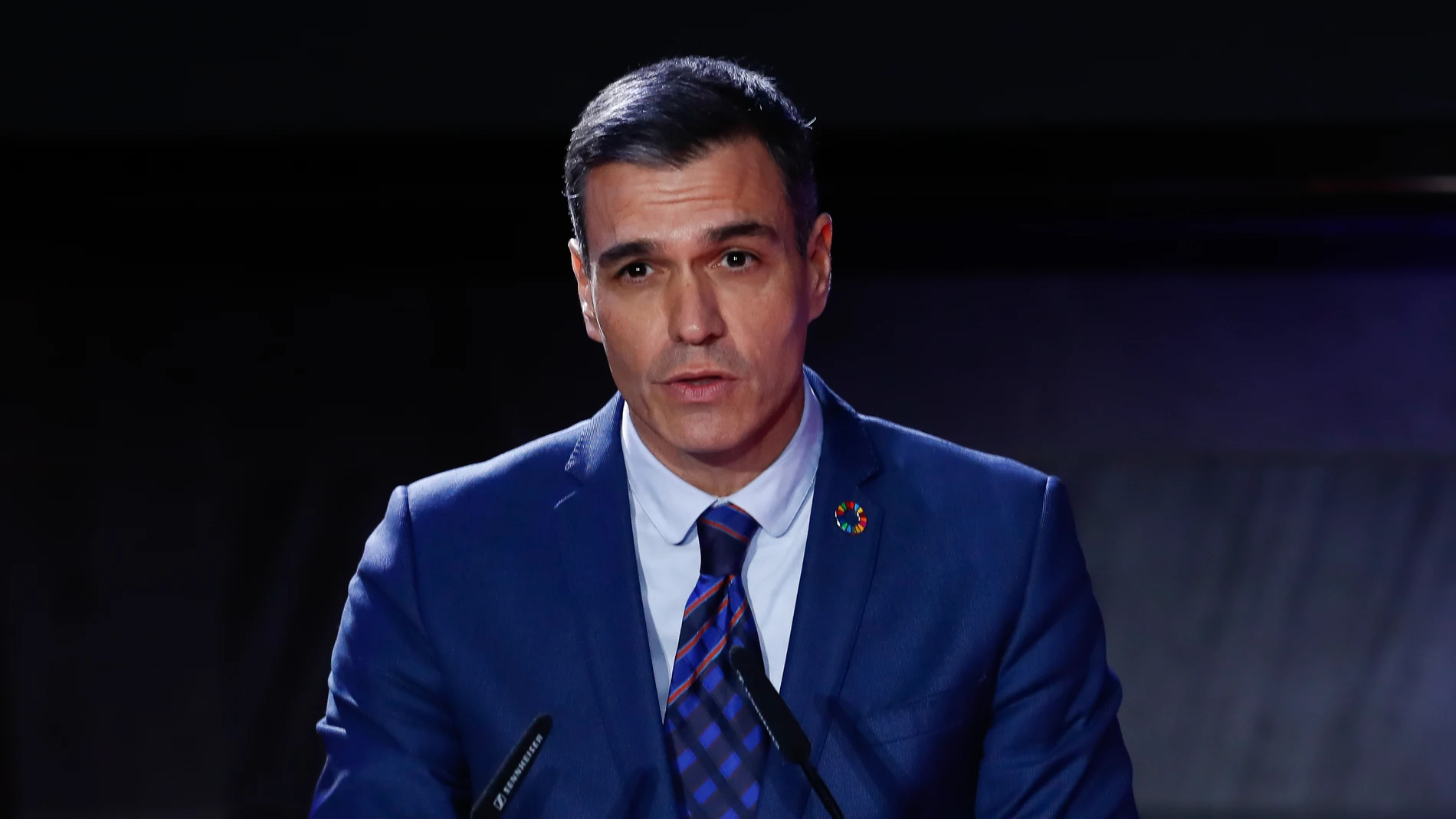 Pedro Sanchez, President of the Government of Spain, attends during the COE (Spanish Olympic Committee) 2022 Awards Ceremony at COE at COE Official Headquarters on December 21, 2022 in Madrid, Spain.AFP7 21/12/2022 ONLY FOR USE IN SPAIN