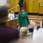 Teresa Rodríguez, en el Parlamento andaluz