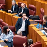 Los portavoces del Grupo Mixto durante el último pleno