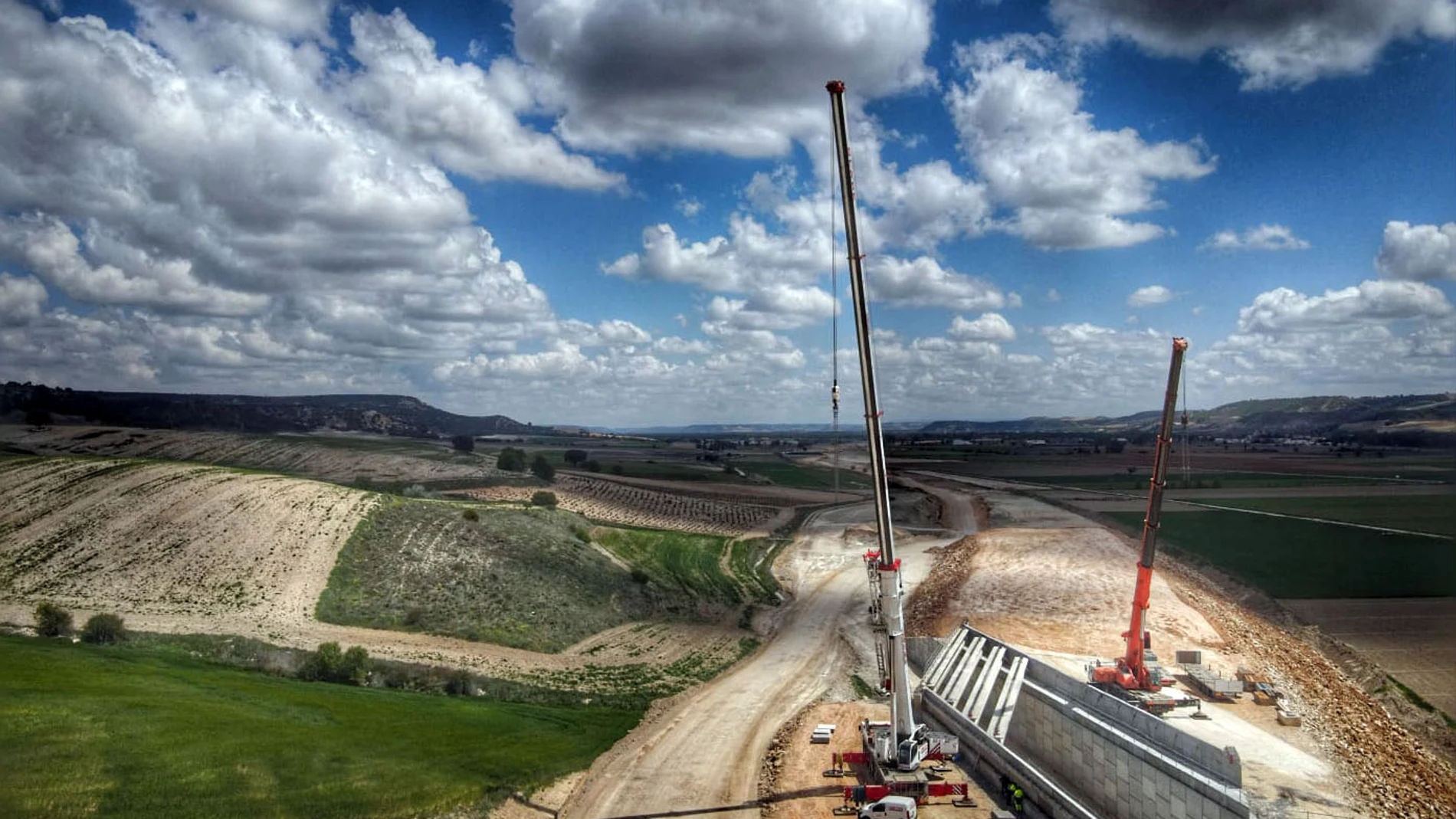 Obras de la A-11 entre Tudela de Duero y Quintanilla de Arriba en Valladolid