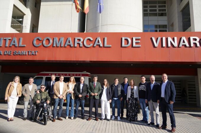 El presidente del PPCV, Carlos Mazón, ha visitado hoy el hospital de Vinaròs (Castellón)