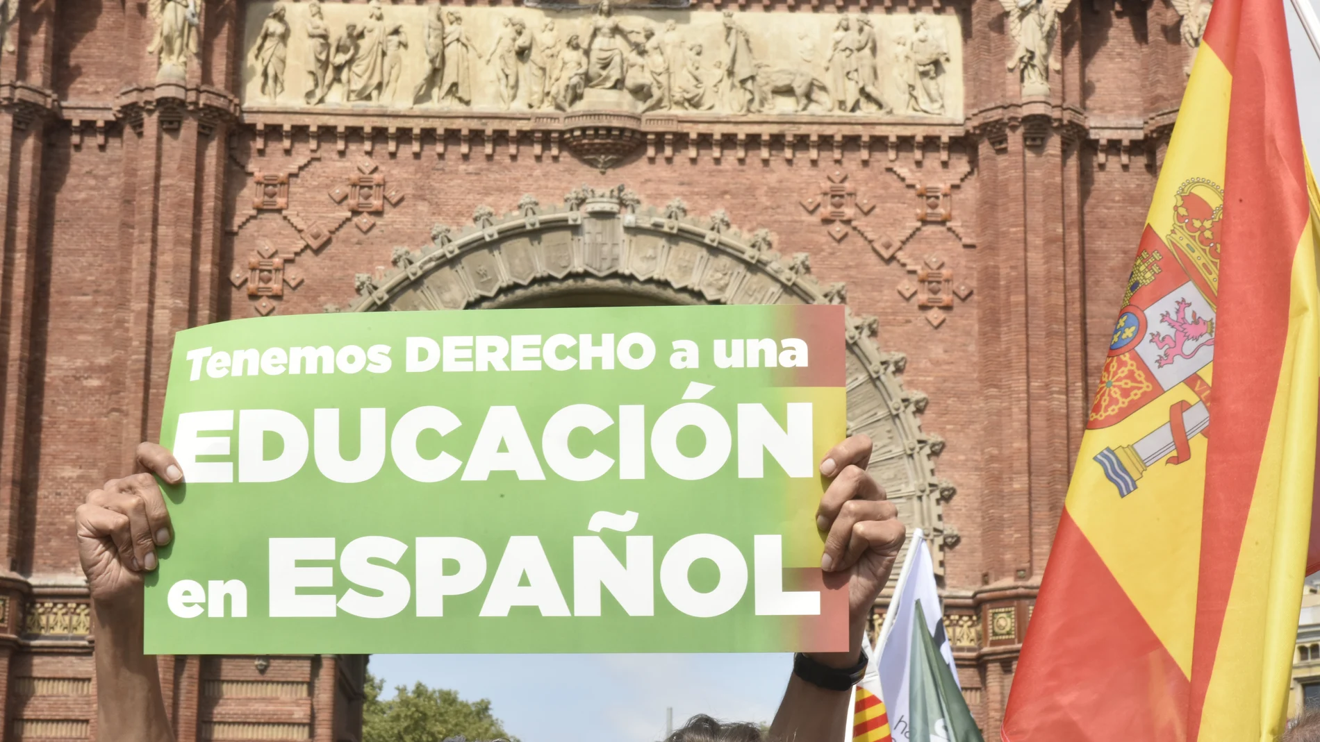 Manifestación en defensa del español en Barcelona