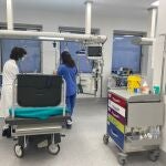 Profesionales sanitarios en un hospital