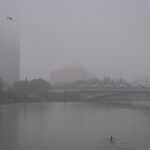 Niebla densa en Sevilla