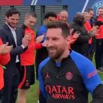Messi ya ha regresado a París después de ganar el Mundial