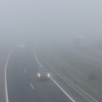 Ciudad Rodrigo (Salamanca) amanece con una espesa niebla