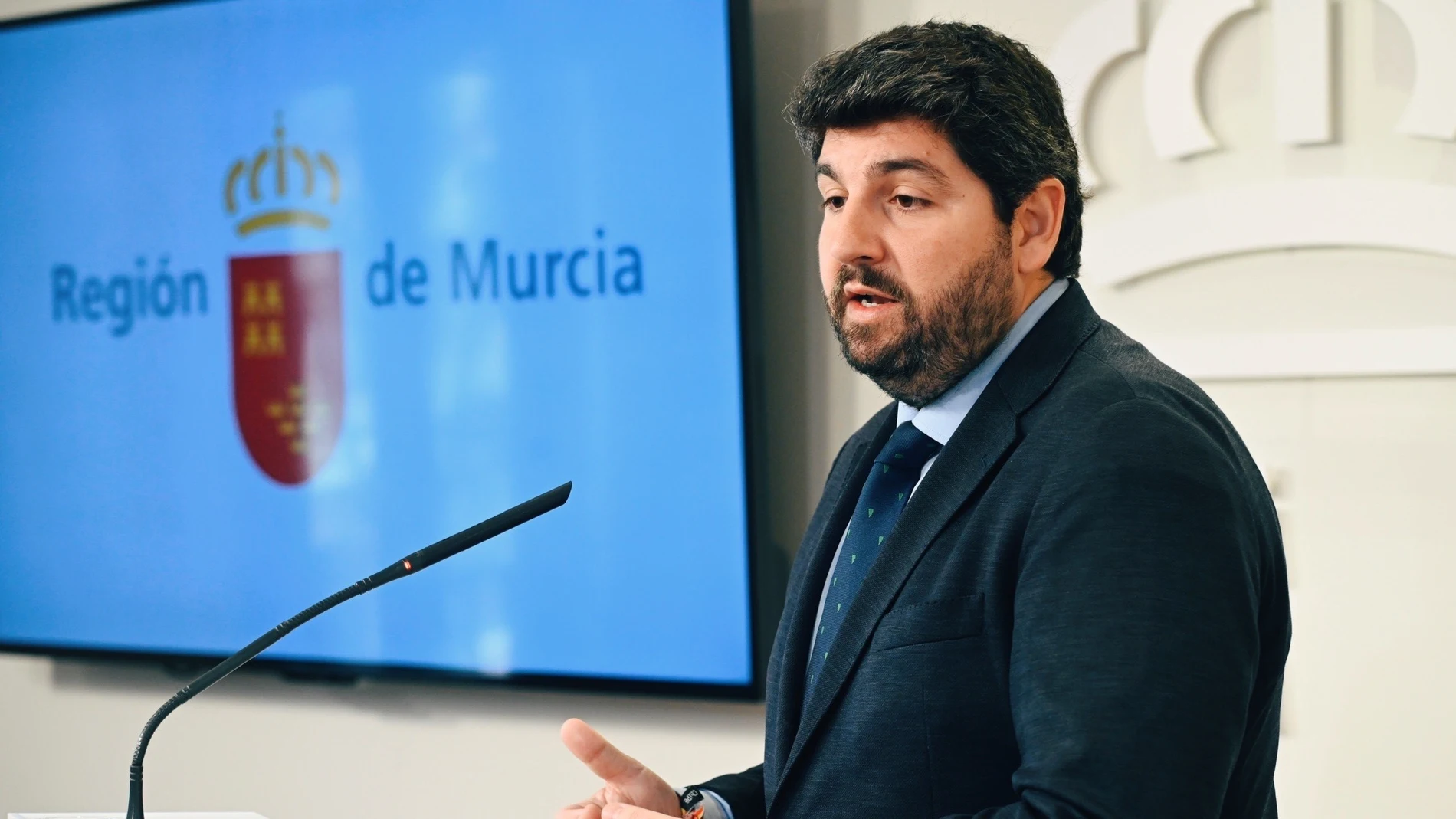 El presidente del Ejecutivo murciano, Fernando López Miras