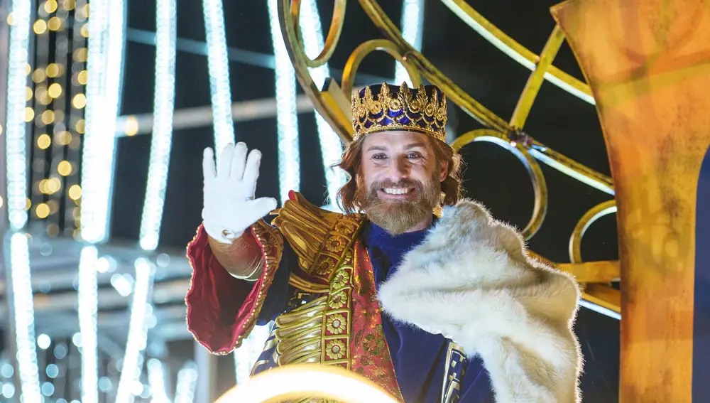 El rey Gaspar en la cabalgata de Madrid