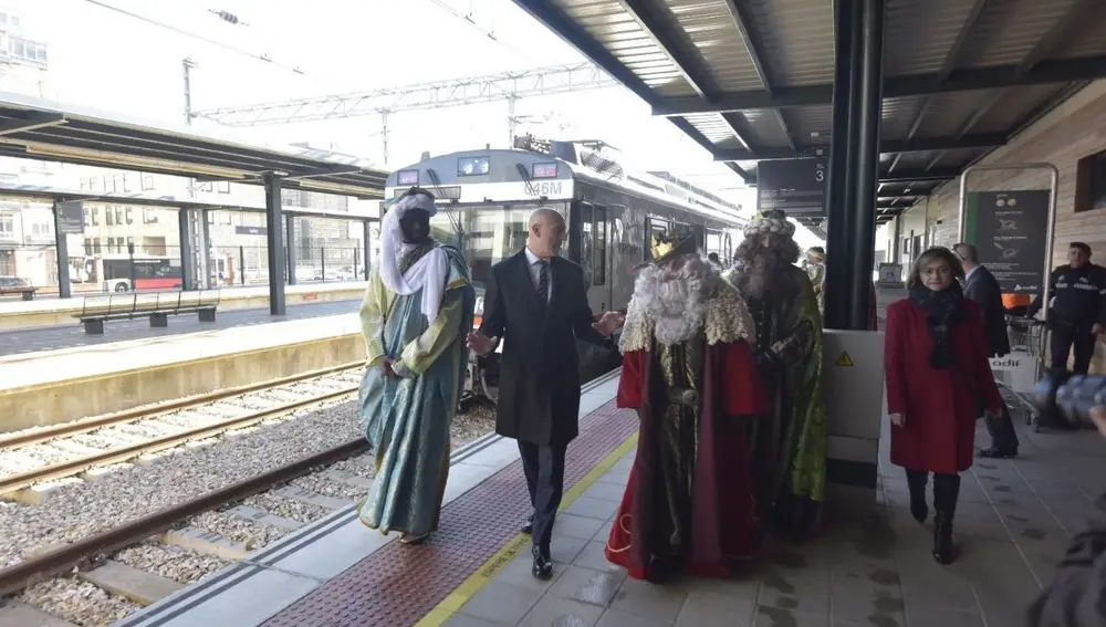Llegada de sus Majestades a la Estación de Tren de León.AYUNT. DE LEÓN.05/01/2023