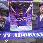 Los aficionados de la Sampdoria recordaron al que fue su ídolo