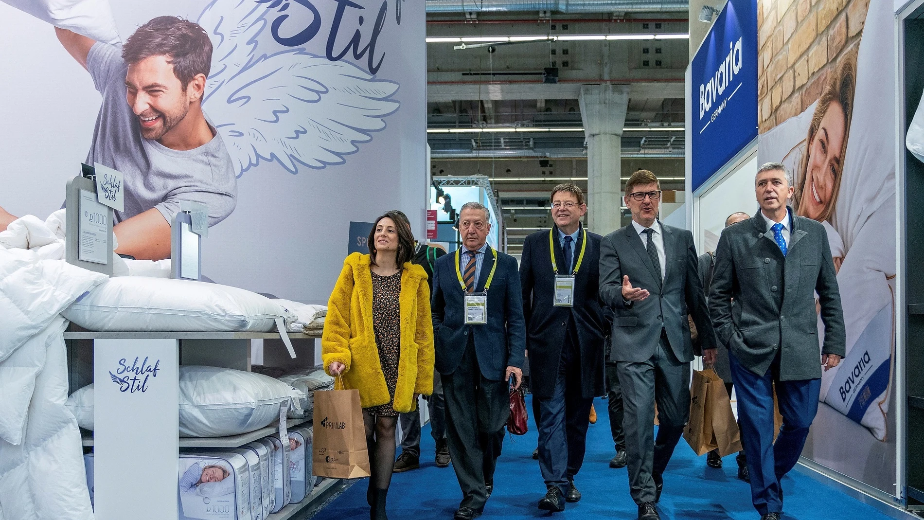El presidente de la Generalitat, Ximo Puig, visita la Feria Textil de Frankfurt en 2020