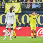 Gerard Moreno celebra el gol que dio la victoria a su equipo en el Villarreal-Real Madrid