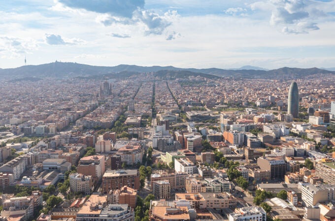 Vista aérea del distrito 22@ de Barcelona