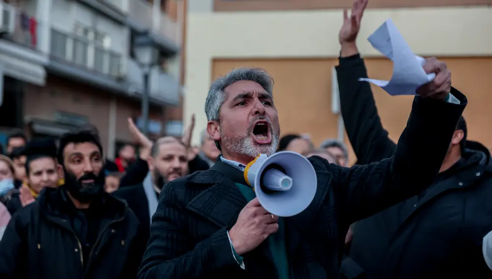 El exdiputado Juan José Cortés durante una manifestación. Ricardo Rubio / Europa Press