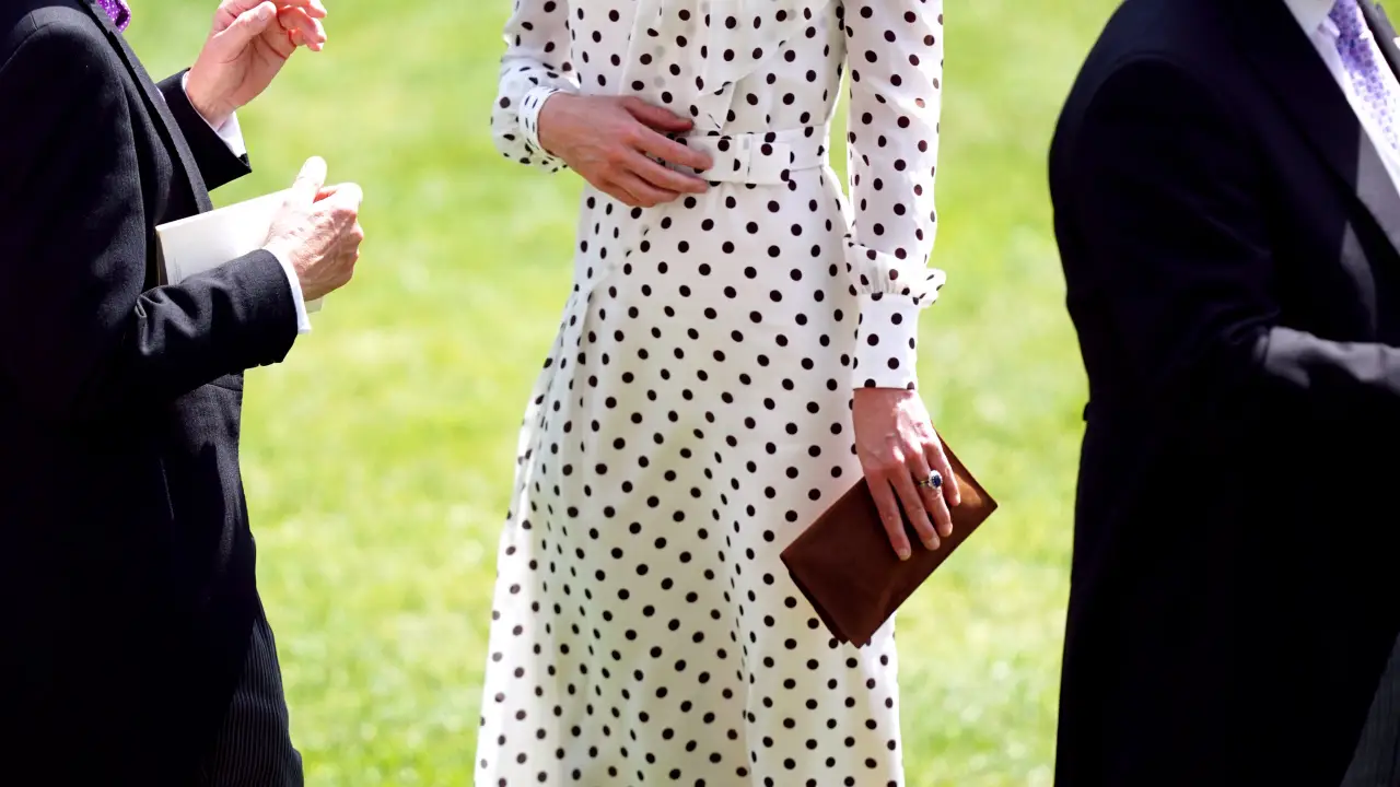 Kate Middleton durante las carreras de Ascot