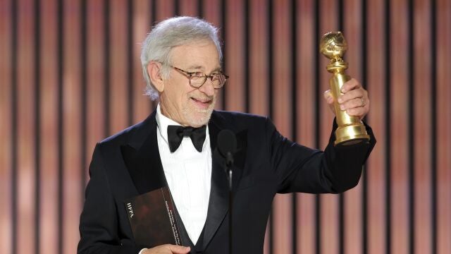 Steven Spielberg, Mejor Director en los Globos de Oro por "Los Fabelman" (Rich Polk/NBC via AP)