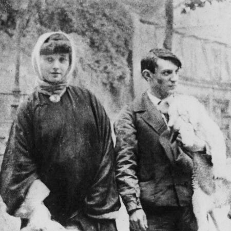 Fernande Olivier y Pablo Picasso, en Montmartre