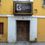 Detalle de la fachada de la casa natal del Ilustre pintor sevillano, Diego Velázquez