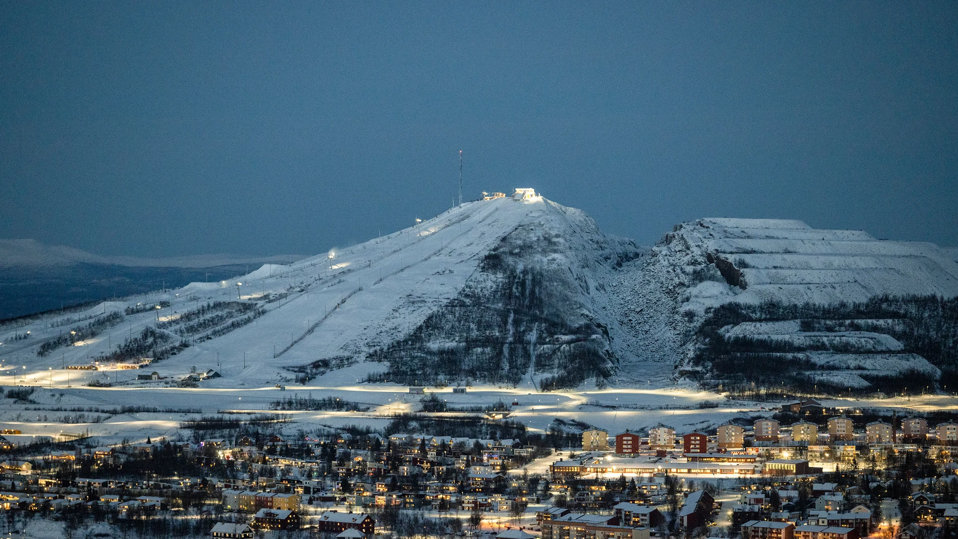 Kiruna es la ciudad más septentrional de Suecia