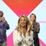La vicepresidenta segunda y ministra de Trabajo y Economía Social, Yolanda Díaz, durante un acto de SUMAR en Espacio Rastro, a 10 de enero de 2023, en Madrid (España). Yolanda Díaz se ha reunido hoy con los grupos de trabajo sectoriales de Sumar para poner en común los avances y hacer balance del proceso realizado hasta el momento. Sumar ha aprovechado el espacio para presentar las ideas marco y compartir propuestas del proyecto de país y de los diferentes ejes del mismo.12 ENERO 2023;SUMAR;ACTO POLÍTICO;POLITICA;FORMACIÓN POLÍTICAFernando Sánchez / Europa Press12/01/2023