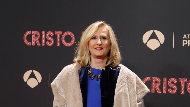Nieves Herrero durante el estreno de la serie ‘Cristo y Rey’ que está basada en la pareja que formaron Ángel Cristo y Bárbara Rey en los años ochenta, a 12 de enero de 2022, en Madrid (España)