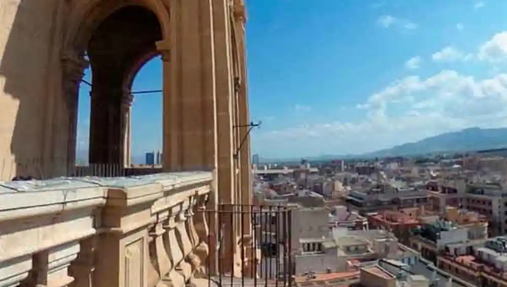 Vista desde el balcón de los conjuros de la catedral de Murcia