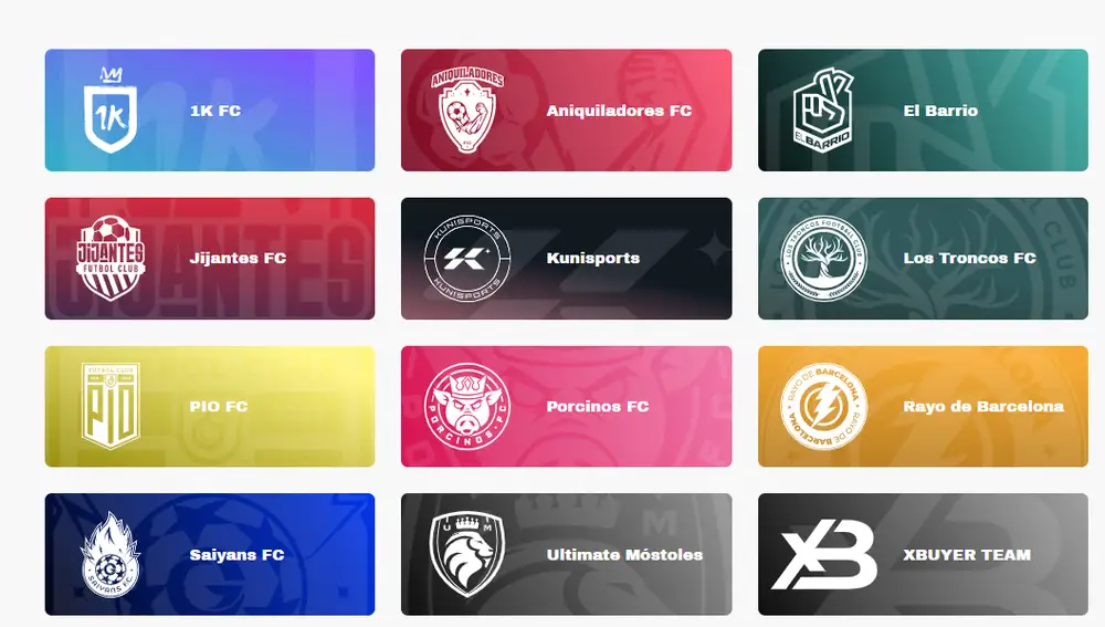 Equipos de la King League