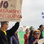 Manifestación convocada por la asociación vecinal Salvemos El Palmar