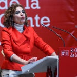La vicesecretaria general del PSOE y ministra de Hacienda y Función Pública, María Jesús Montero